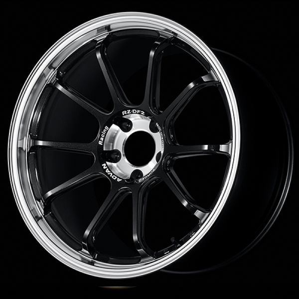 Advan RZ-DF2 20x10.5 44 5x114.3 Diamond Cut and Racing Titanium Black Advan Wheels