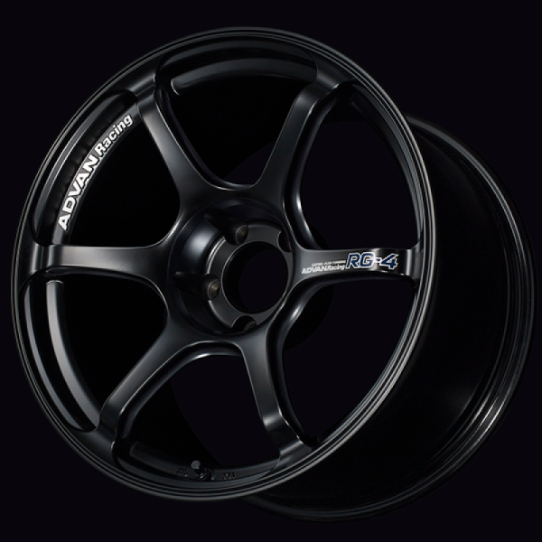 Advan RG-4 17x7.5 40 5x112 Semi Gloss Black Advan Wheels