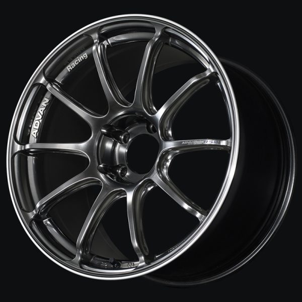 Advan RSIII 19x8.5 35 5x120 Racing Hyper Black Advan Wheels