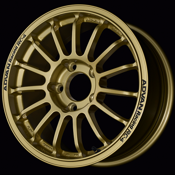 Advan RC-4 15x6.5 35 5x114.3 Rally Gold Advan Wheels