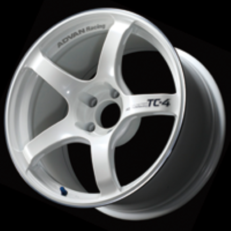 Advan TC4 18×9.5 +12 5-114.3 Racing White and Ring Wheel at Advan Wheels