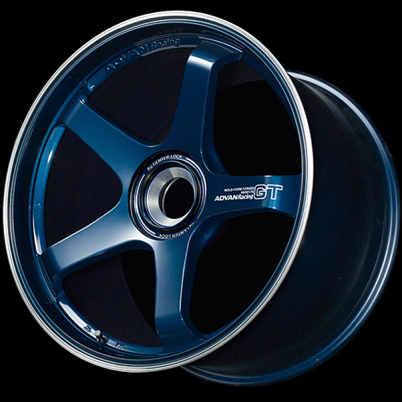 Advan GT 20×9 49 Center Lock Racing Titanium Blue at Advan Wheels