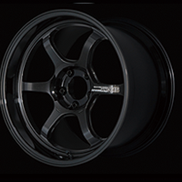 Advan R6 18x8.5 +45 5-112 Racing Titanium Black Wheel Advan Wheels