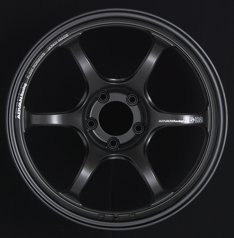 Advan RG-D2 18×9.5 +22 5-114.3 Semi Gloss Black Wheel at Advan Wheels