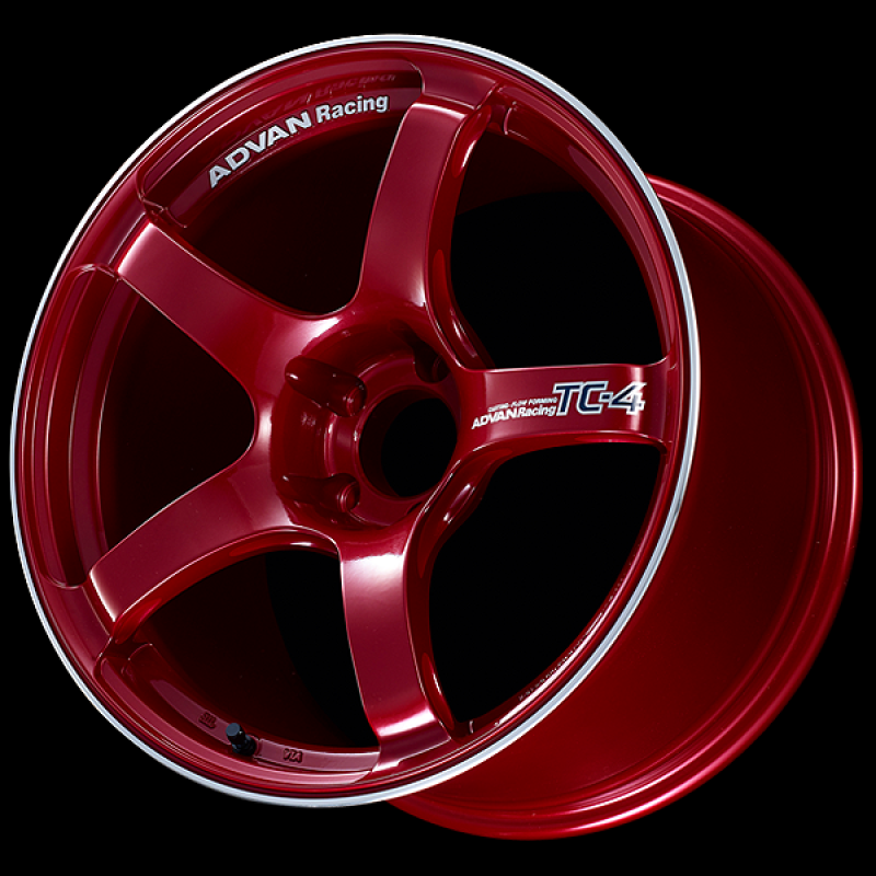 Advan TC4 18×10 +25 5-114.3 Racing Candy Red and Ring Wheel at Advan Wheels