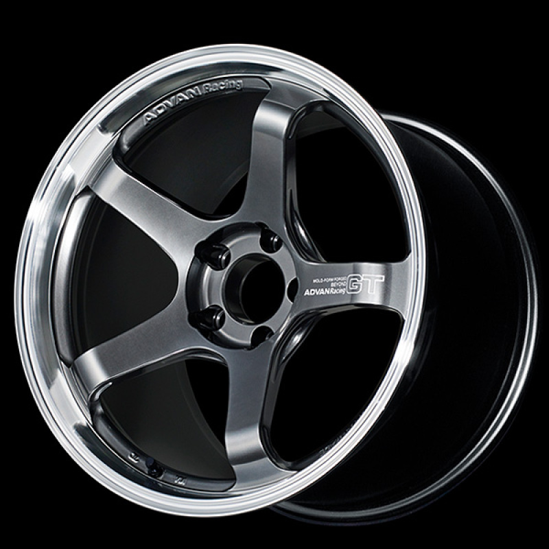 Advan GT Beyond 17×8 45 5×114.3 Machined Hyper Platinum Black at Advan Wheels
