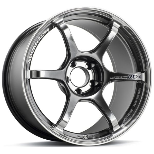 Advan RG-4 17x7.5 48 5x112 Racing Hyper Black Advan Wheels
