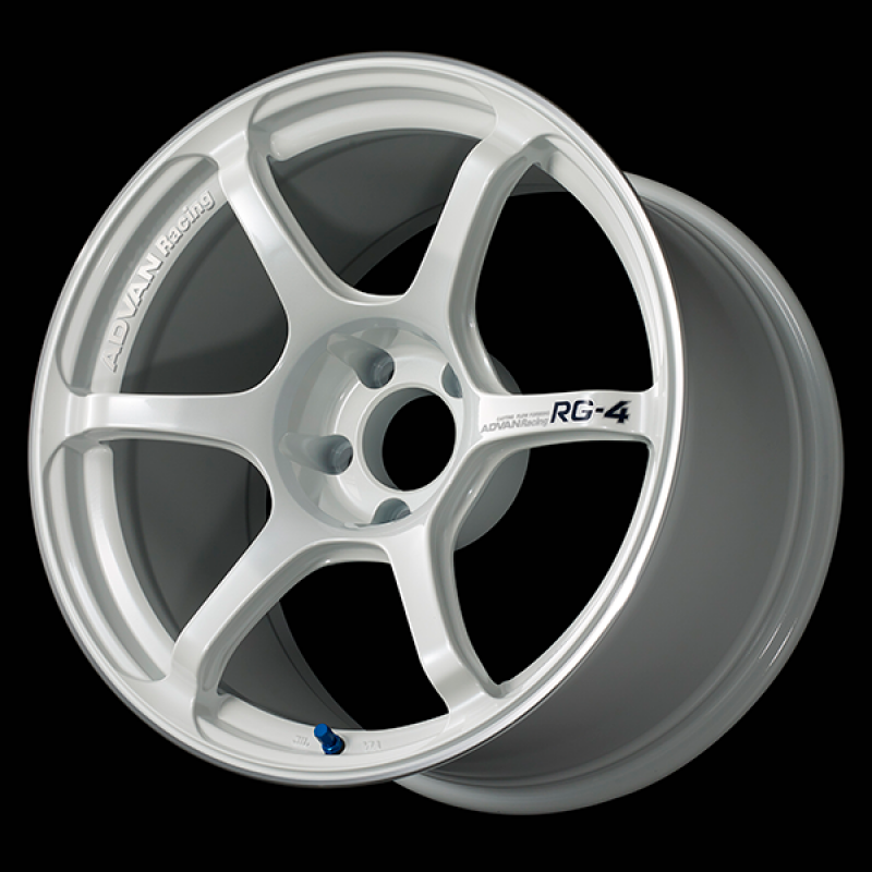 Advan RG-4 17×8 35 4×100 Racing White Metallic at Advan Wheels