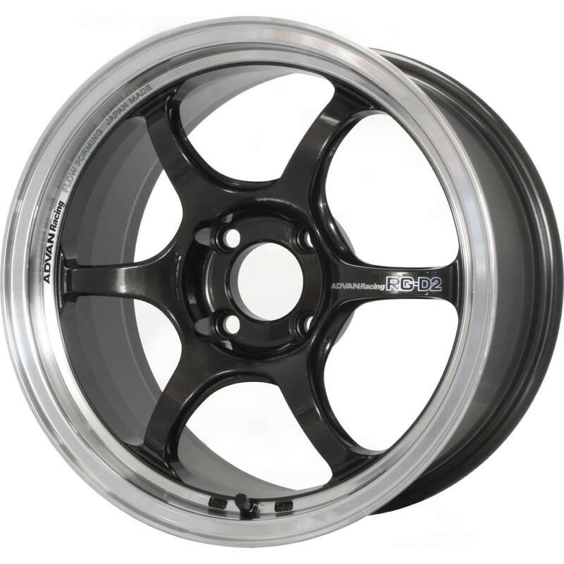 Advan RG-D2 15×8 35 4×100 Machining and Black Gunmetallic at Advan Wheels