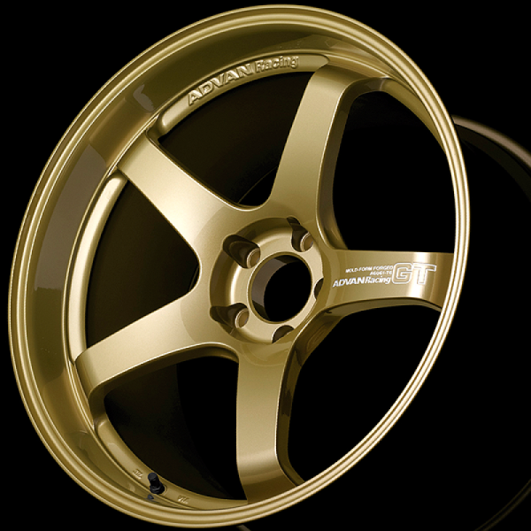 Advan GT 18x9 52 5x130 Racing Gold Metallic Advan Wheels