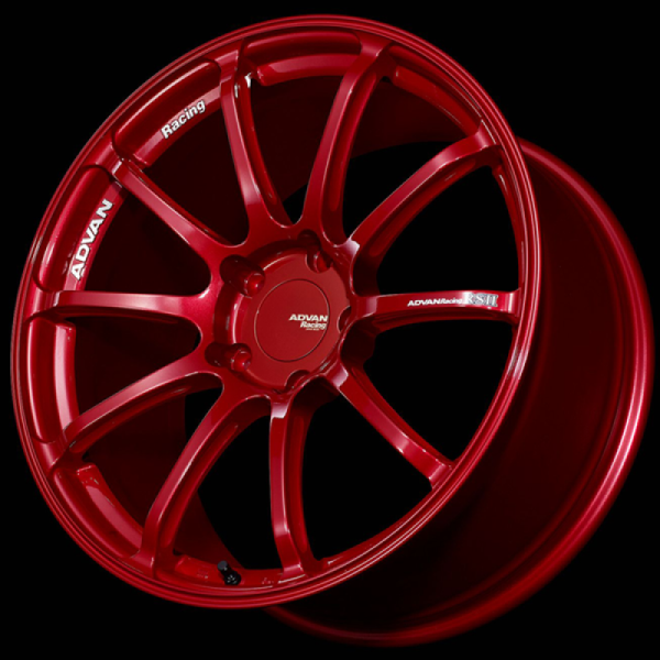 Advan RSII 19x8.5 52 5x130 Racing Red Advan Wheels