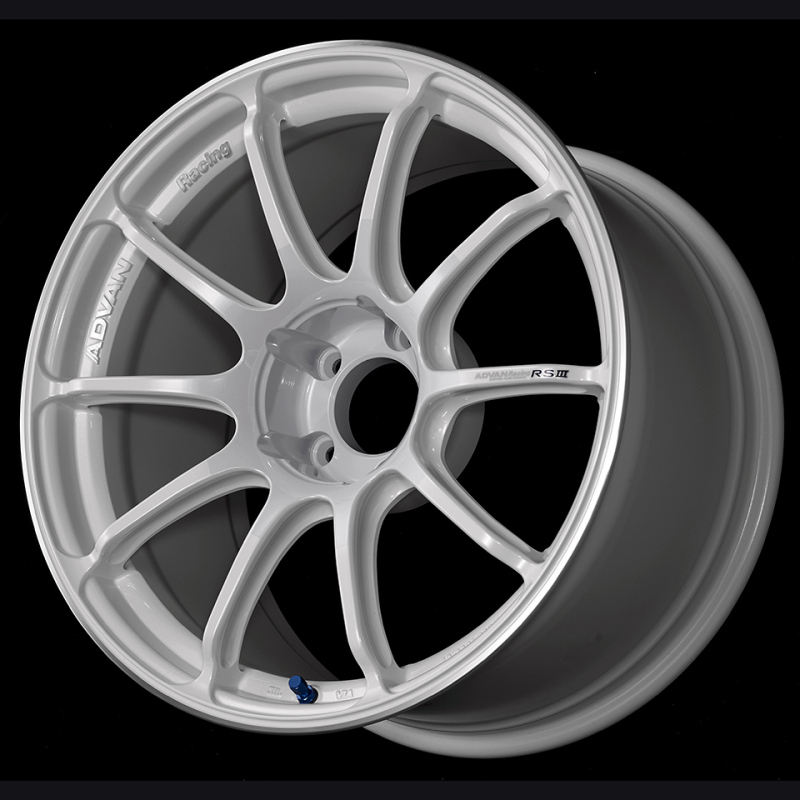 Advan RSIII 18×9.5 45 5×100 Racing White Metallic at Advan Wheels