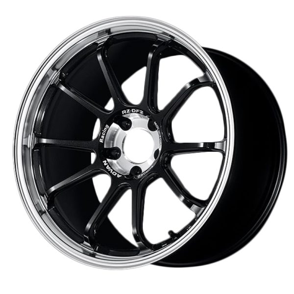 Advan RZ-DF2 19x9.5 29 5x114.3 Diamond Cut and Racing Titanium Black Advan Wheels