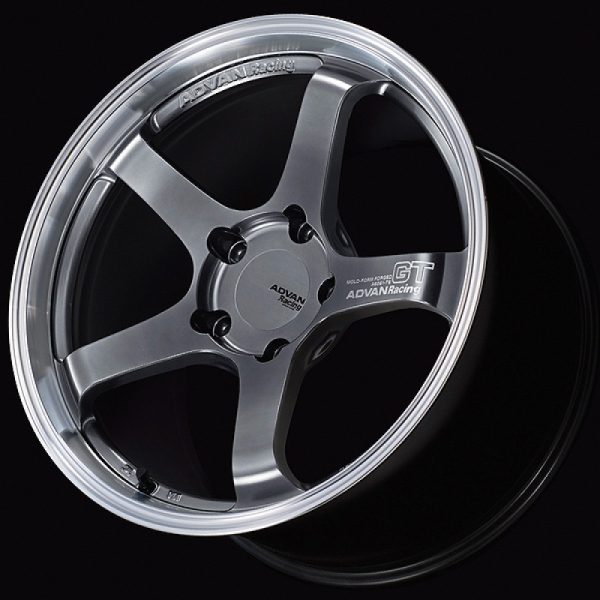Advan GT 19x11.5 63 5x130 Machining & Racing Platinum Black Advan Wheels