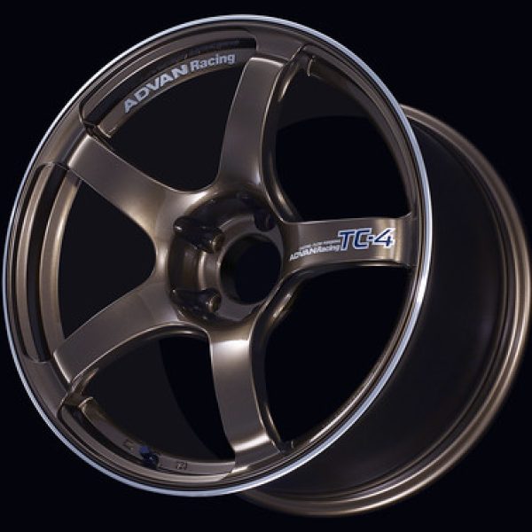 Advan TC4 17x7.5 +43 5-112 Umber Bronze Metallic & Ring Wheel Advan Wheels