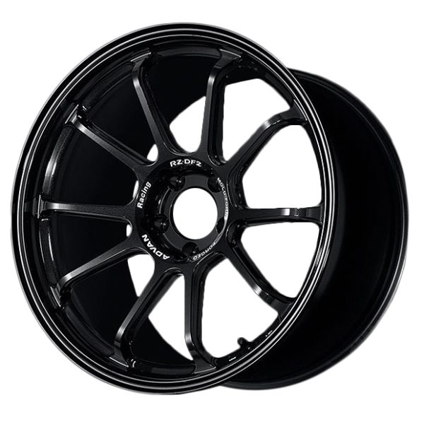 Advan RZ-DF2 19x10.0 +25 5x114.3 Racing Titanium Black Wheel Advan Wheels