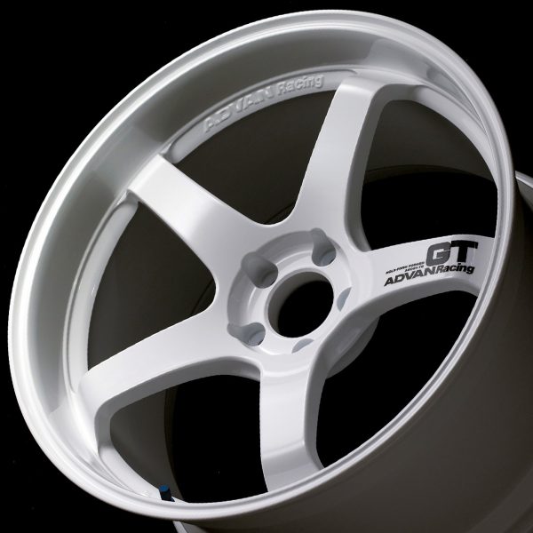 Advan GT Beyond 18x9.5 +45 5-120 Racing White Wheel Advan Wheels