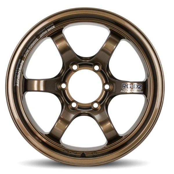 Advan RG-D2 for truck 17X8.5 -10 6x139.7 - Racing Gold Metallic Advan Wheels