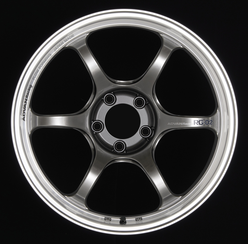 Advan RG-D2 18×9.0 +45 5-100 Machining & Racing Hyper Black Wheel at Advan Wheels