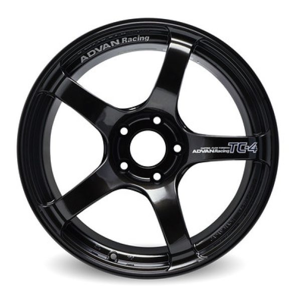 Advan TC4 15x8.0 +28 4-100 Black Gunmetallic Wheel (No Ring) Advan Wheels