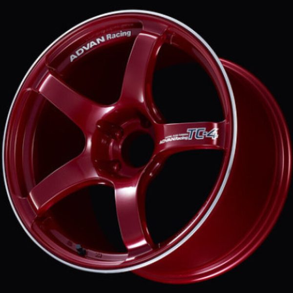 Advan TC4 18x7 41 4x100 Racing Candy Red Advan Wheels