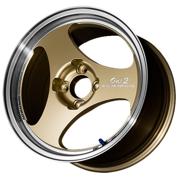Advan ONI2 15x6 35 4x100 Machining and Champagne Gold Advan Wheels