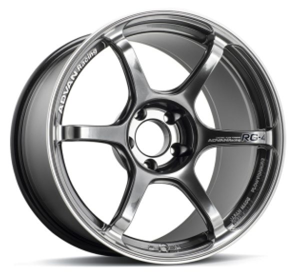 Advan RG-4 18x9.5 38 5x114.3 Racing Hyper Black Advan Wheels