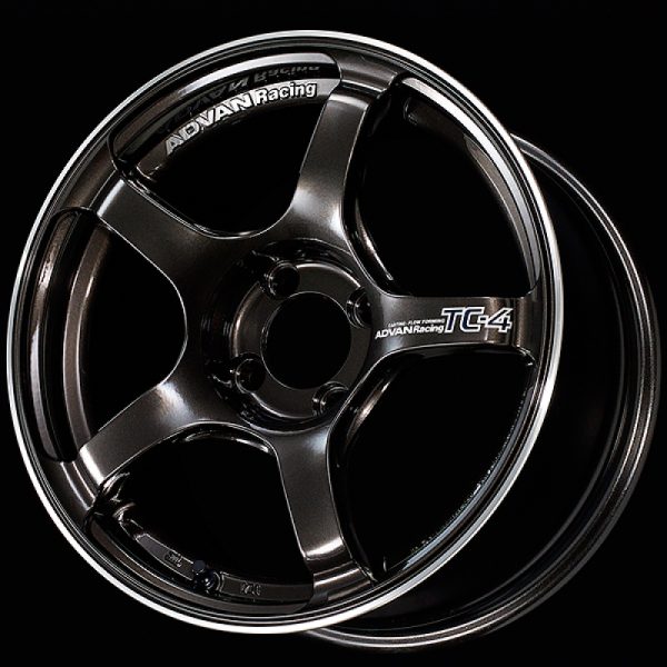 Advan TC4 16x8 38 4x100 Racing Black Gunmetallic Advan Wheels