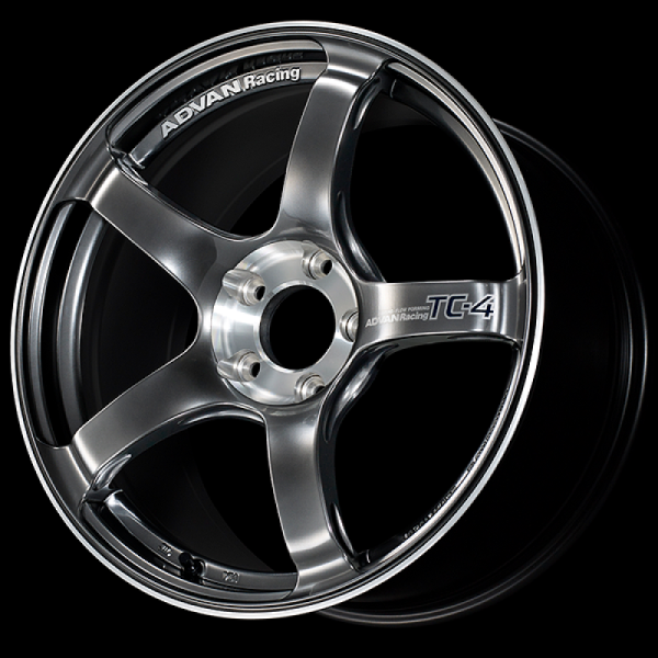 Advan TC-4 SE 18x9.5 45 5x100 Racing Hyper Black and Diamond Cut Advan Wheels