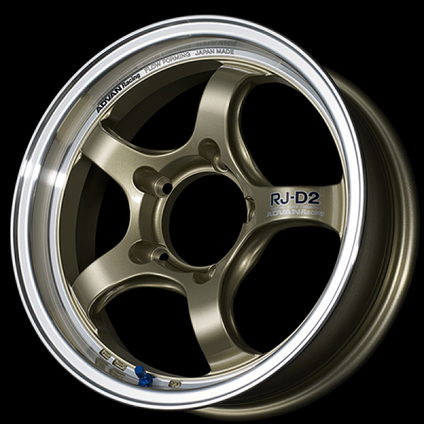 Advan RG-D2 17x7 42 4x100 Machining and Champagne Gold Advan Wheels