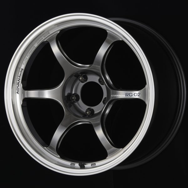 Advan RG-D2 17x7.5 +48 5-114.3 Machining & Racing Hyper Black Wheel Advan Wheels