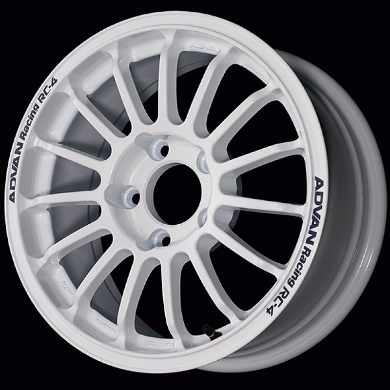 Advan RC-4 15×6 40 4×100 Racing White Metallic at Advan Wheels