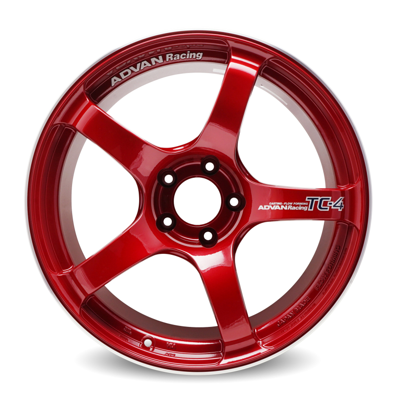 Advan TC4 18×9.5 +45 5-120 Racing Candy Red & Ring Wheel at Advan Wheels