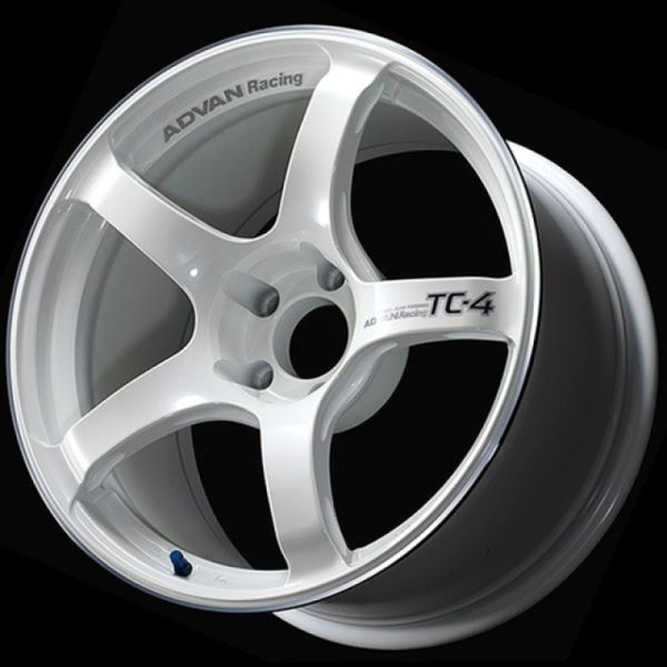 Advan TC4 18x7 41 4x100 Racing White Metallic Advan Wheels