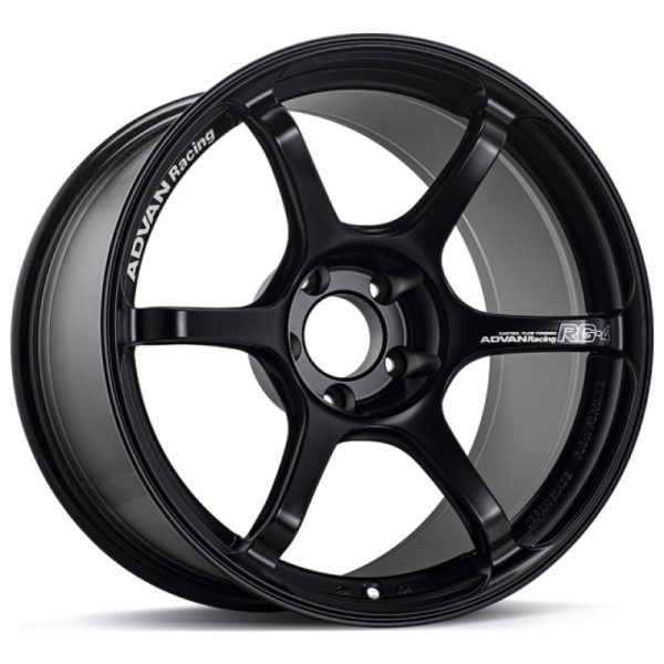 Advan RG-4 17x8 35 4x100 Semi Gloss Black Advan Wheels