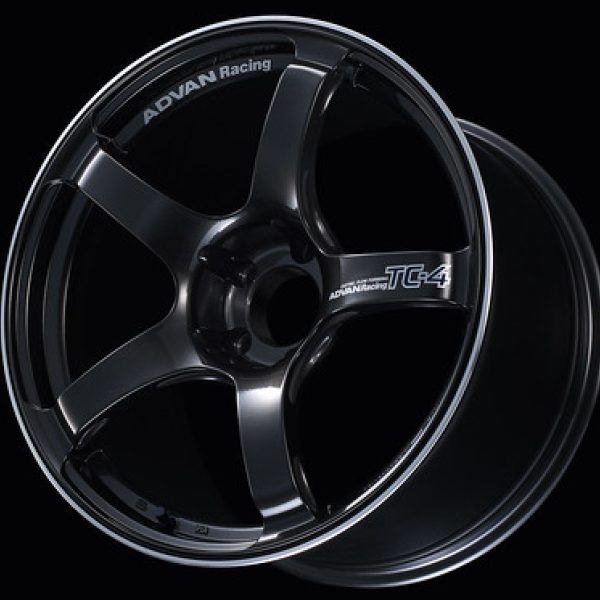 Advan TC4 17x7.5 +48 5-114.3 Black Gunmetallic & Ring Wheel Advan Wheels