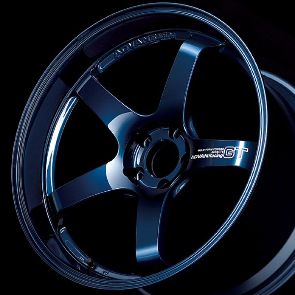 Advan GT Premium Version 18x10.0 +40 5-130 Racing Titanium Blue Wheel Advan Wheels