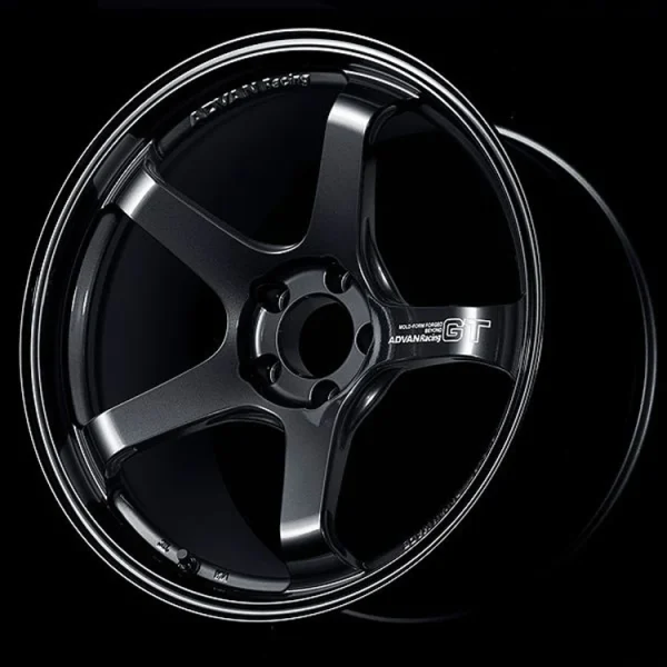 Advan GT Beyond 19x10.5 +32 5-112 Racing Titanium Black Wheel Advan Wheels